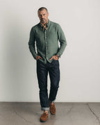 Mateo - Camisa de Lino Azul Océano