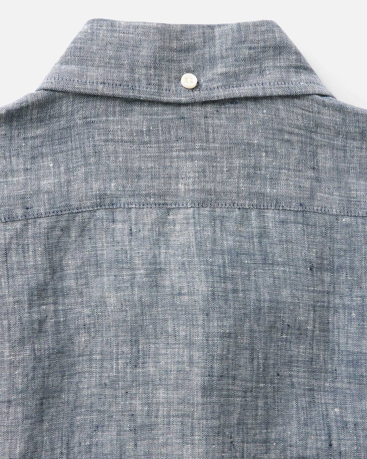 Mateo - Camisa de Lino Azul Océano